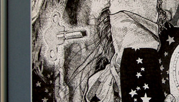 American artist online art studio -- orginal surreal sketch art.