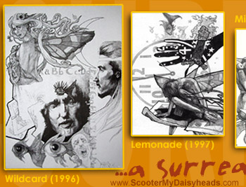 Original surrealist sketches on display in the internet art galleries!