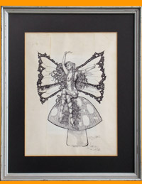 Original black and white fairy art, click here for an extreme close-up!